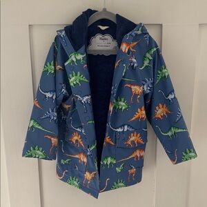 Hatley Kids Dinosaur Print Raincoat - Blue and Multicolor